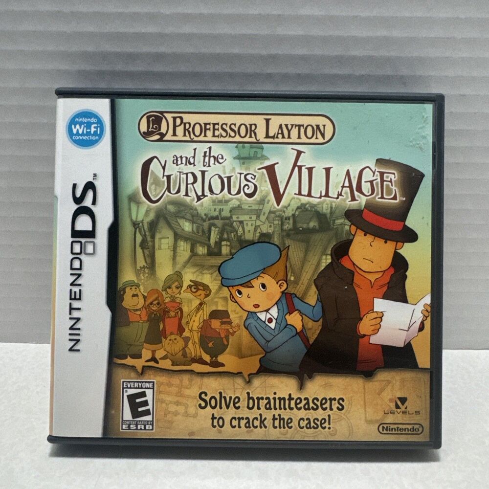 Professor Layton & The Curious Village Nintendo DS Cartridge+Case No Manual